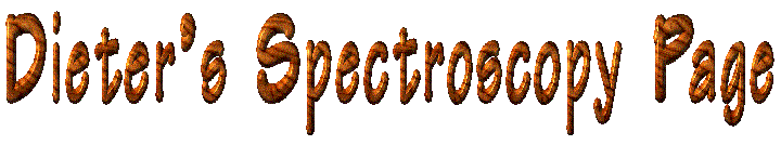 Dieters Spectroscopy Page
